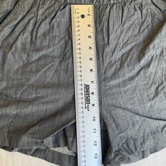 Banana Republic Women Shorts Rompers Size 12 Gray 3" Inseam Strapless Denim - Picture 8 of 13